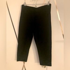 Marika knit black capri pants